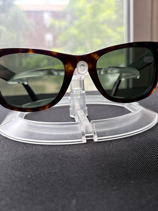 Ray-Ban (RB2140) Original Wayfarer sunglasses (tortoise frame/green lens) main image 5